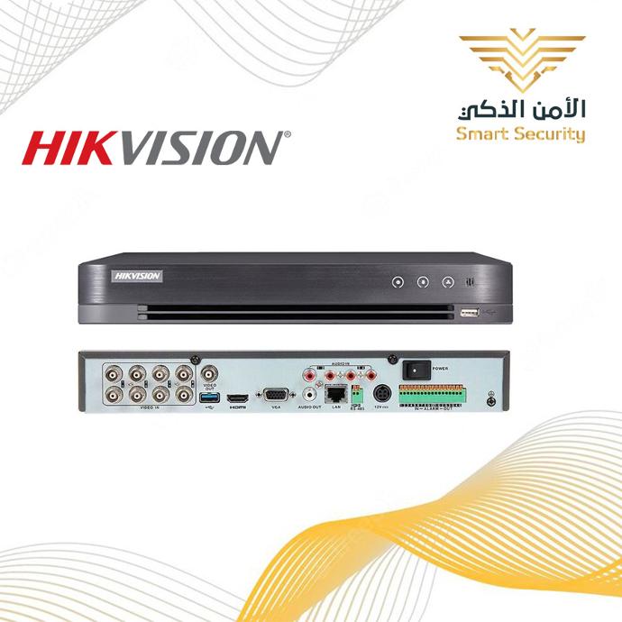 جهاز تسجيل HD هيك فيجن 8 مخارج دقة 8 ميجا 4K - DVR